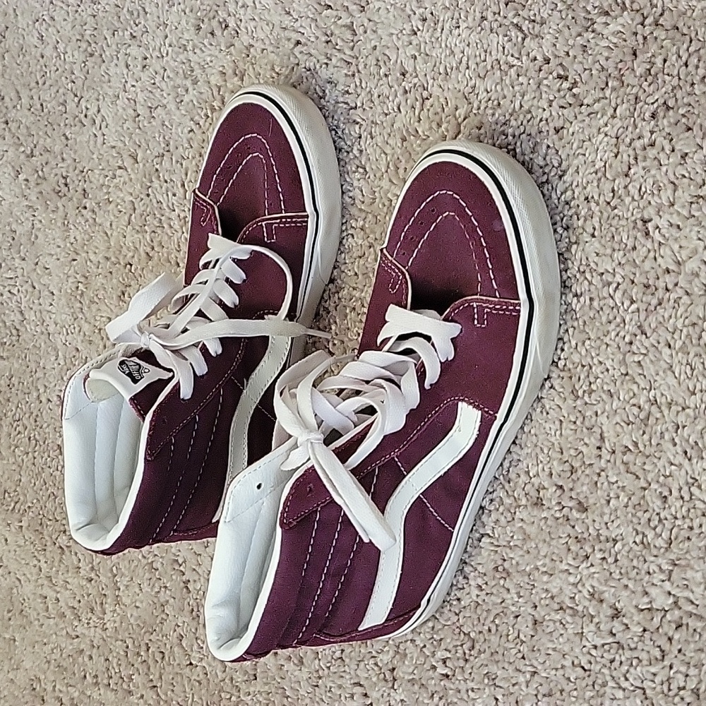 Vans high top Dark purple